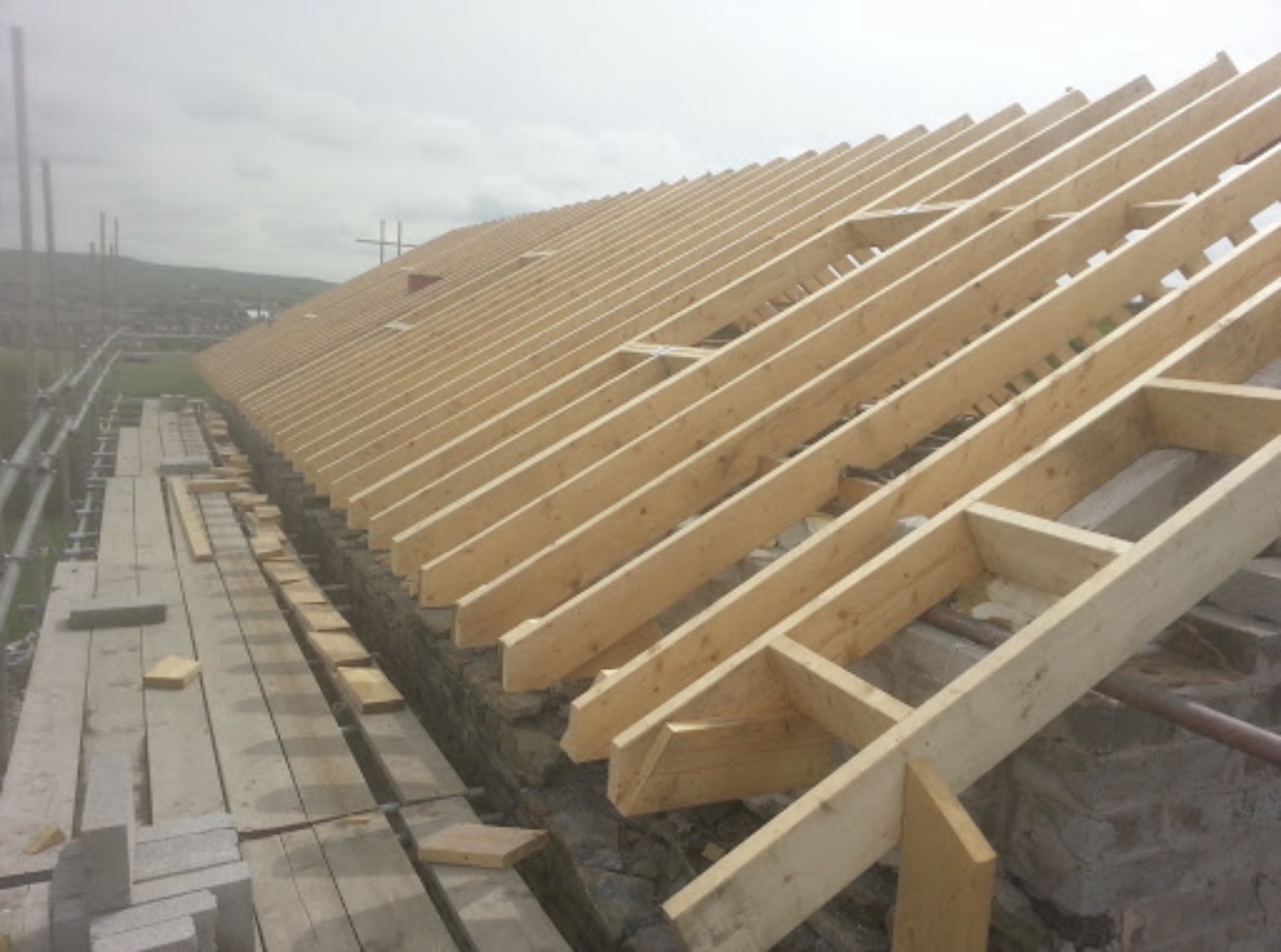 New roof timbers and rafters installation Manchester
