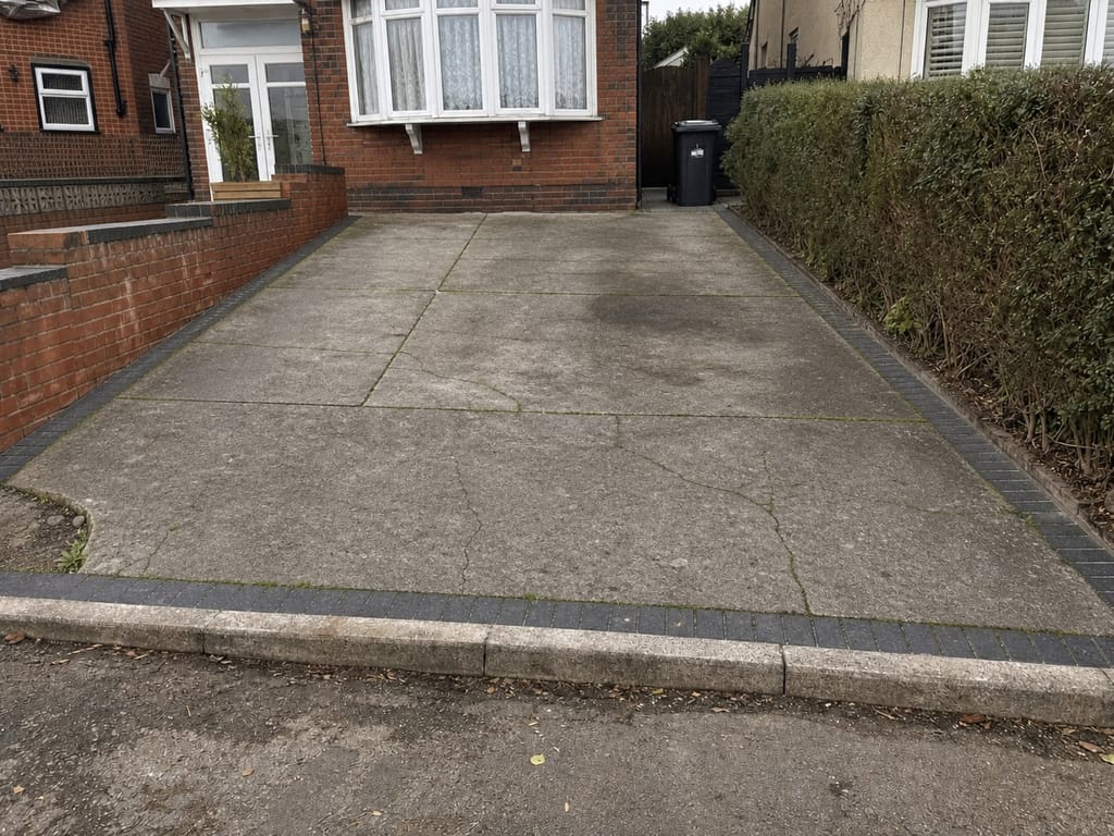 Resin Bound Driveways in Solihull before the work