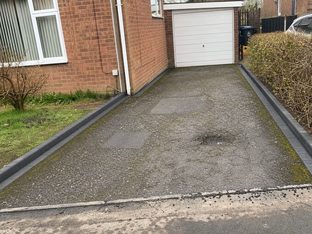Tarmac Driveways in Solihull before the work